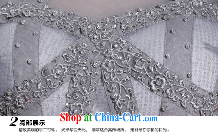 More than Li Qi 2014, Qi and Evening Dress silver embroidery-waist dress 2014 fashion dress light gray XXL pictures, price, brand platters! Elections are good character, the national distribution, so why buy now enjoy more preferential! Health