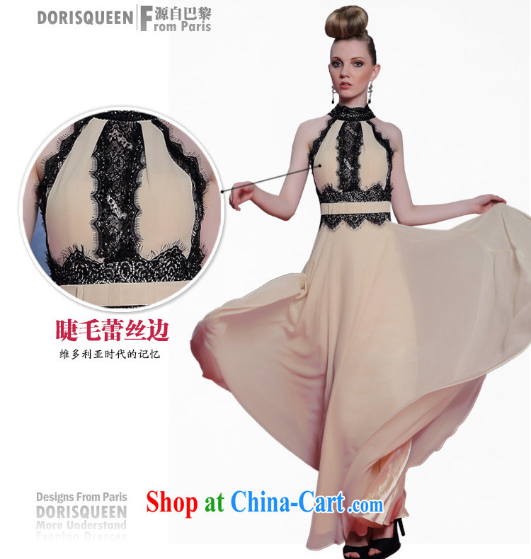 Doris Kay new apricot color is also dress lace nails Pearl dress long Graphics thin summer dress apricot XXL pictures, price, brand platters! Elections are good character, the national distribution, so why buy now enjoy more preferential! Health