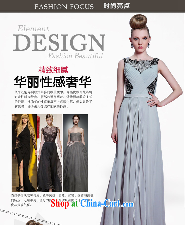 Multi-LAI Ki gray dress A field long Graphics thin dress field shoulder evening dress Red Carpet dress dress light gray XXL pictures, price, brand platters! Elections are good character, the national distribution, so why buy now enjoy more preferential! Health
