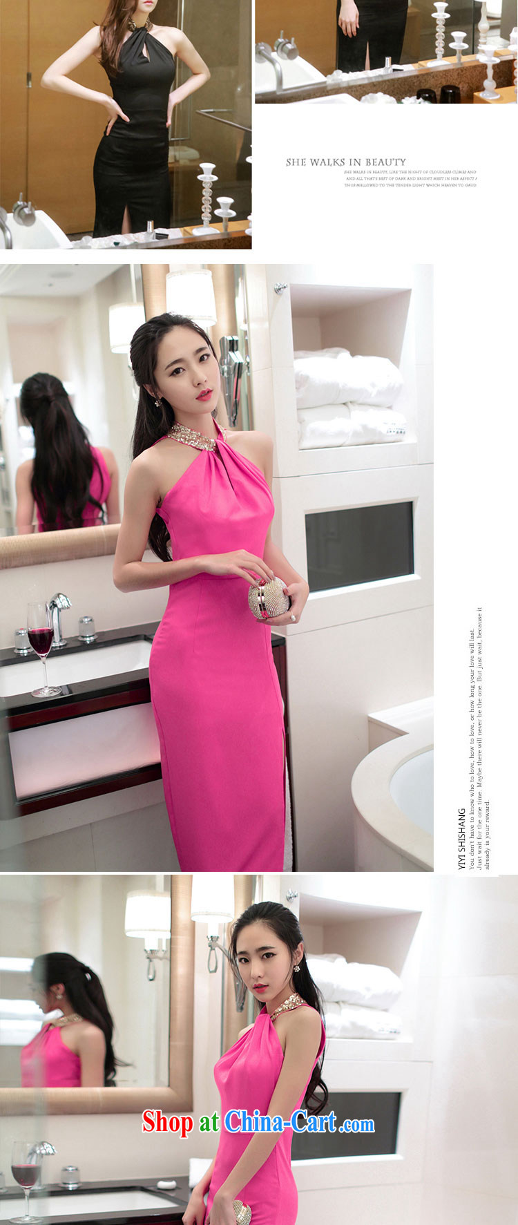 Shu, Shi-night ladies summer new Korean version your shoulders back exposed gathering banquet bridesmaid clothing snow woven elegant package and the forklift truck dress is also flash Pearl cultivation long skirt white L pictures, price, brand platters! Elections are good character, the national distribution, so why buy now enjoy more preferential! Health