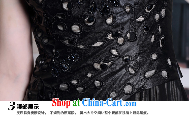More than Lai Ki Europe Tuxedo Black single shoulder dress MOM adult dress dress embroidery the waist evening dress long skirt black XXL pictures, price, brand platters! Elections are good character, the national distribution, so why buy now enjoy more preferential! Health