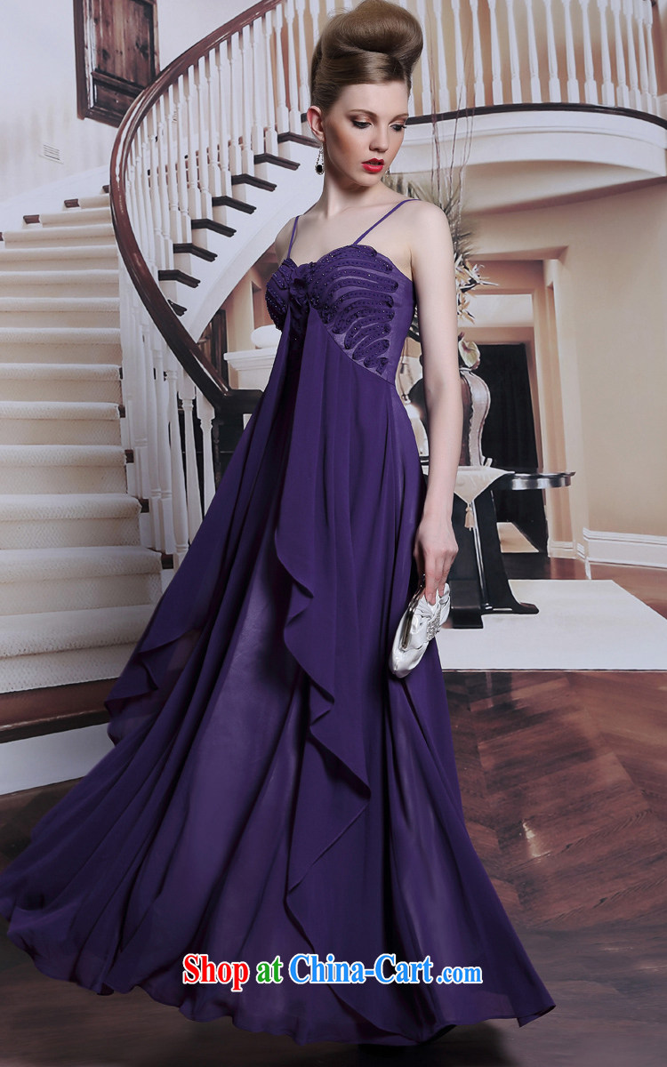Multi-LAI Ki Europe Evening Dress straps dress purple sexy adjustable dress 2014 summer long skirt dress purple XXL pictures, price, brand platters! Elections are good character, the national distribution, so why buy now enjoy more preferential! Health