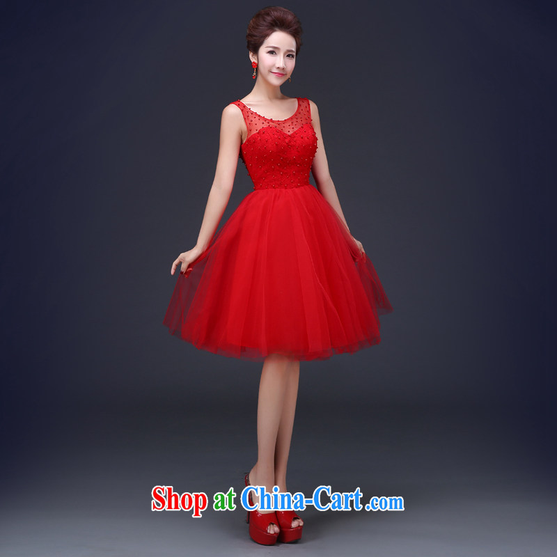 Cheng Kejie MIA 2015 spring and summer new bride short wedding dress lace red toast serving red XXXL, Jake Mia, shopping on the Internet