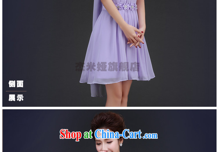J. MIA wedding dresses summer 2015 new Korean Beauty bridesmaid serving larger bridal toast dress short dress summer light purple XXL pictures, price, brand platters! Elections are good character, the national distribution, so why buy now enjoy more preferential! Health