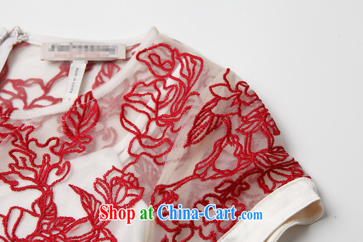 The poetry shadow female new European Big elegance Web yarn embroidered dresses dress large long skirt wedding dress toast clothing evening dress wedding red XL pictures, price, brand platters! Elections are good character, the national distribution, so why buy now enjoy more preferential! Health