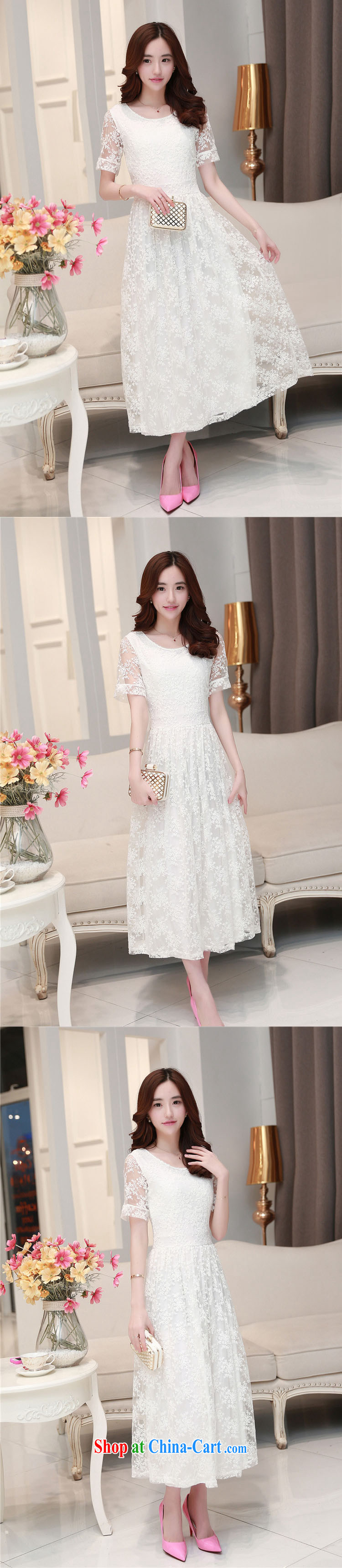 kam beauty new graphics thin-waist embroidery lace dresses style ladies long skirt dress M 3039 L pictures, price, brand platters! Elections are good character, the national distribution, so why buy now enjoy more preferential! Health
