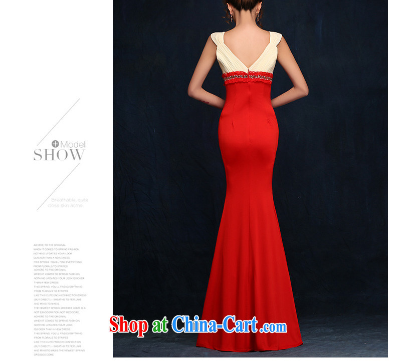 According to Lin Sa 2015 new shoulders V flowers for Good Evening Dress bridal toast serving long marriage dress picture color XL pictures, price, brand platters! Elections are good character, the national distribution, so why buy now enjoy more preferential! Health