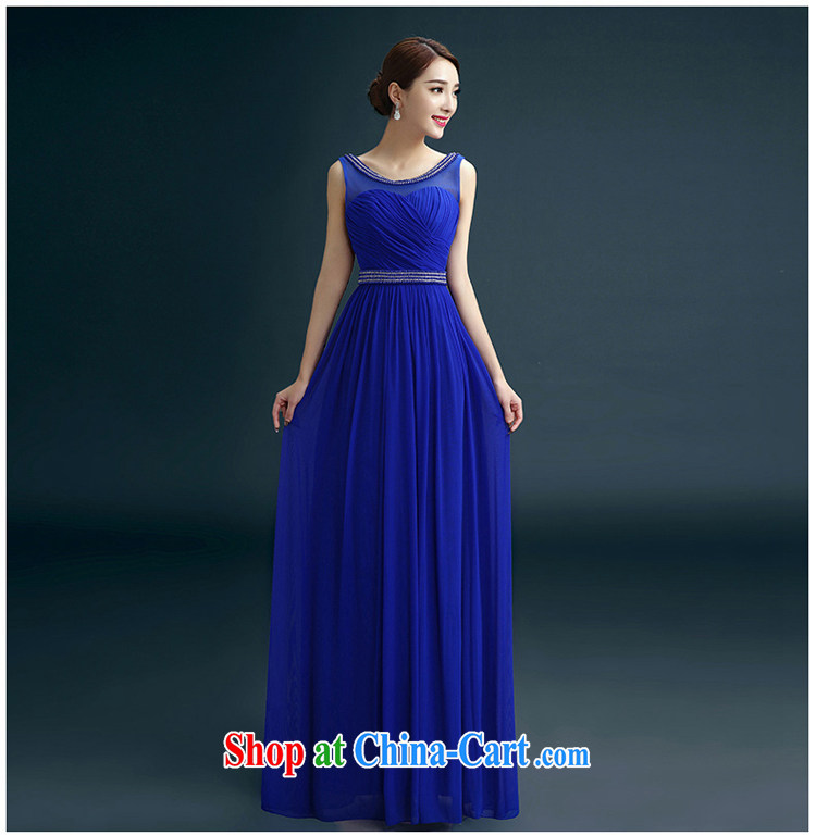 Evening Dress 2015 new, luxurious and elegant sexy shoulders dress banquet moderator performance service bridal toast clothing wedding dress blue XXL pictures, price, brand platters! Elections are good character, the national distribution, so why buy now enjoy more preferential! Health