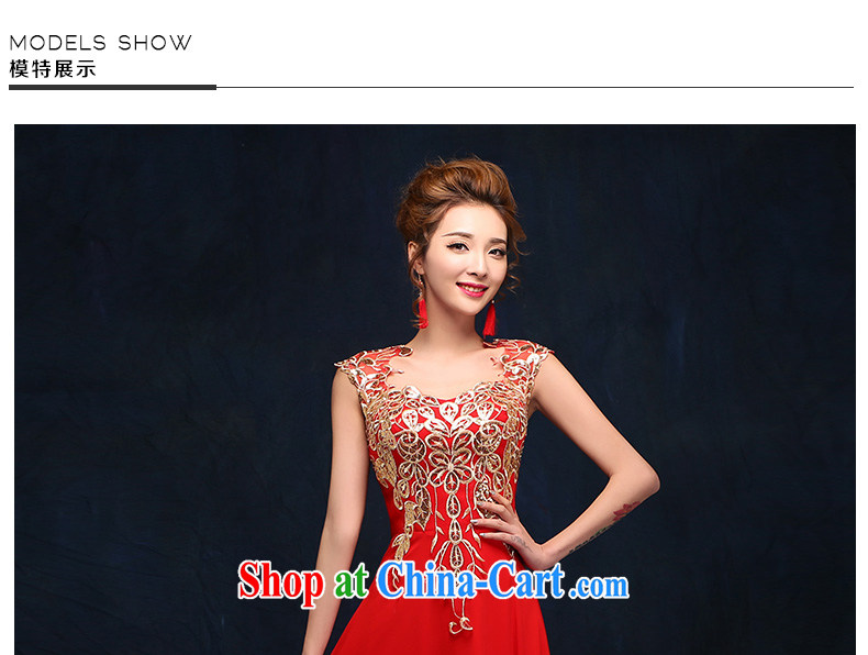 According to Lin Sha 2015 bridal toast serving red crowsfoot marriage wedding dresses beauty long marriage banquet dress red XL pictures, price, brand platters! Elections are good character, the national distribution, so why buy now enjoy more preferential! Health
