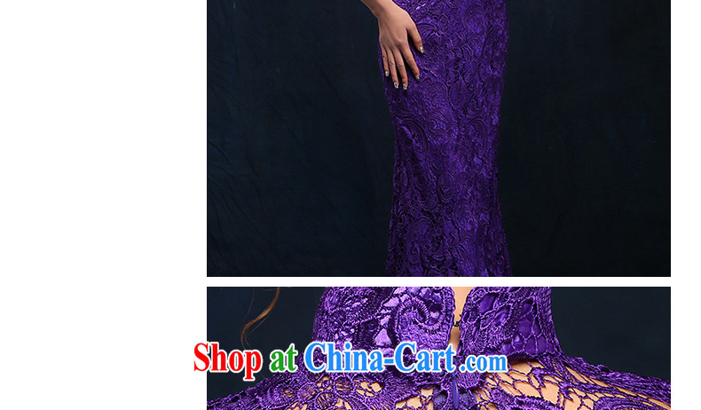 According to Lin Windsor marriages served toast stylish purple dress long cultivating crowsfoot, for marriage lace evening dress long purple S pictures, price, brand platters! Elections are good character, the national distribution, so why buy now enjoy more preferential! Health
