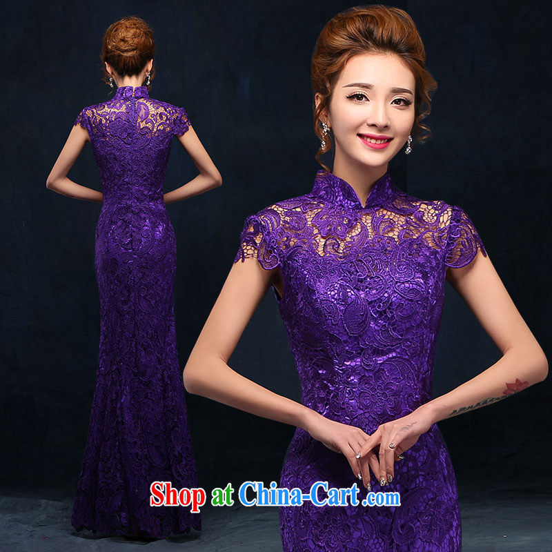 According to Lin Windsor marriages served toast stylish purple dress long cultivating crowsfoot, for marriage lace evening dress long purple S, according to Lin, Elizabeth, and shopping on the Internet