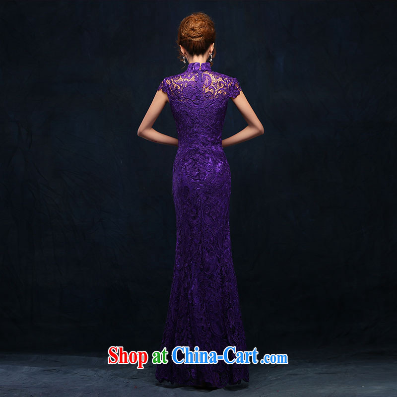 According to Lin Windsor marriages served toast stylish purple dress long cultivating crowsfoot, for marriage lace evening dress long purple S, according to Lin, Elizabeth, and shopping on the Internet