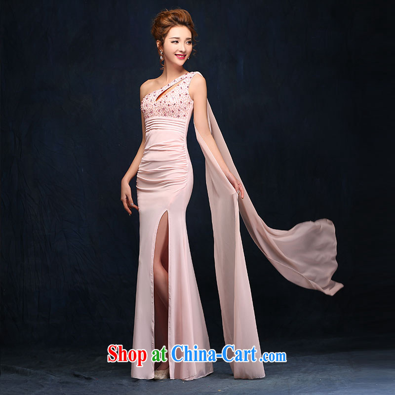 According to Lin Mona Lisa pink banquet night dress, shoulder-length, annual company moderator dress packages and evening dress pink XL, according to Lin, Elizabeth, and shopping on the Internet