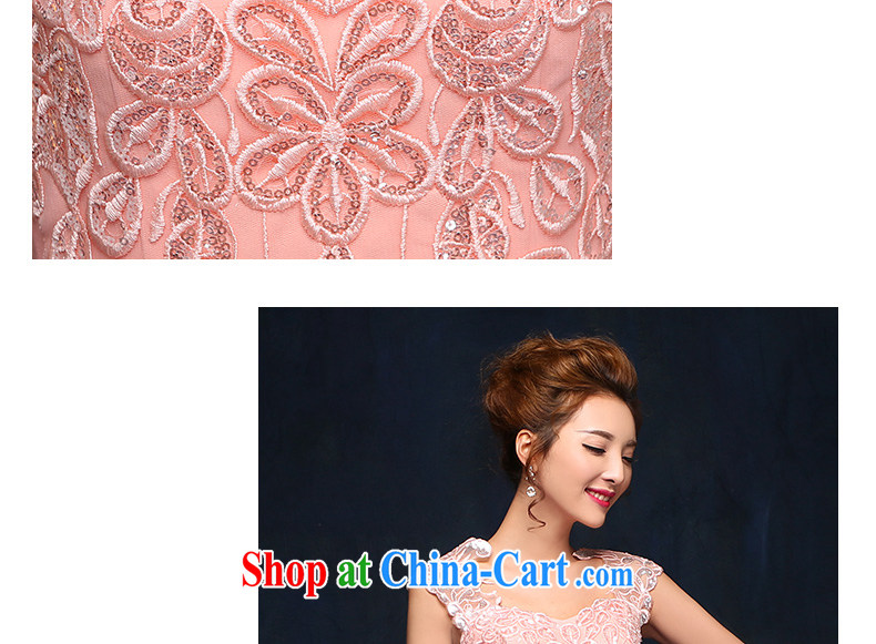 2015 bridal toast serving pink crowsfoot marriage wedding dresses beauty long marriage banquet dress pink XL pictures, price, brand platters! Elections are good character, the national distribution, so why buy now enjoy more preferential! Health