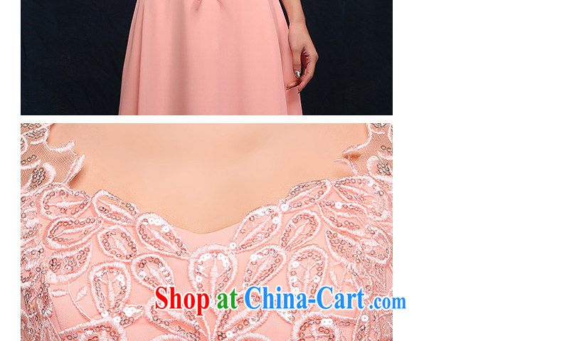 2015 bridal toast serving pink crowsfoot marriage wedding dresses beauty long marriage banquet dress pink XL pictures, price, brand platters! Elections are good character, the national distribution, so why buy now enjoy more preferential! Health