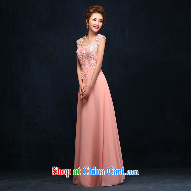 2015 bridal toast serving pink crowsfoot marriage wedding dresses beauty long marriage banquet dress pink XL, according to Lin, Elizabeth, and shopping on the Internet