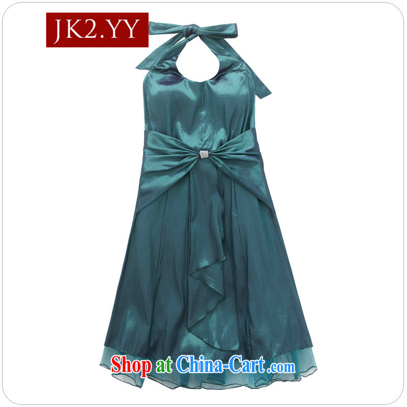 2 JK Korean Modern and simple in thin waist must also tie-in dinner dress small dress dresses green XXXL, JK 2. YY, shopping on the Internet