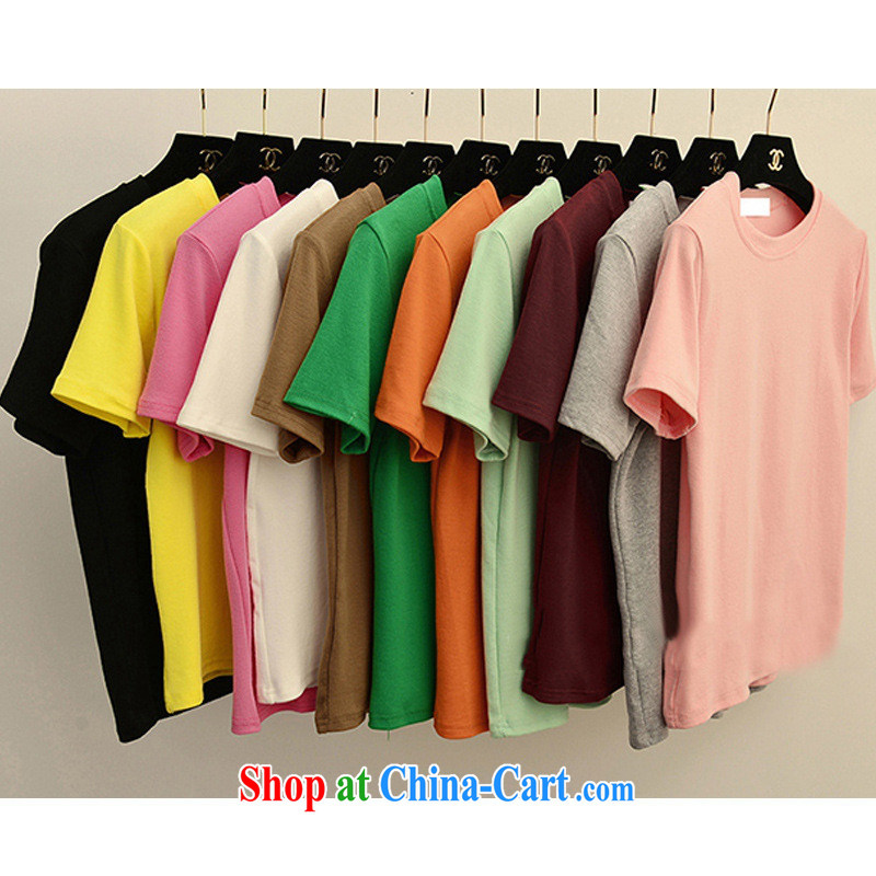 Korean Beauty spring and summer T 桖 short-sleeved round neck solid color shirt T solid shirt pure cotton-small T-shirt wine red, code, blue rain bow, and shopping on the Internet