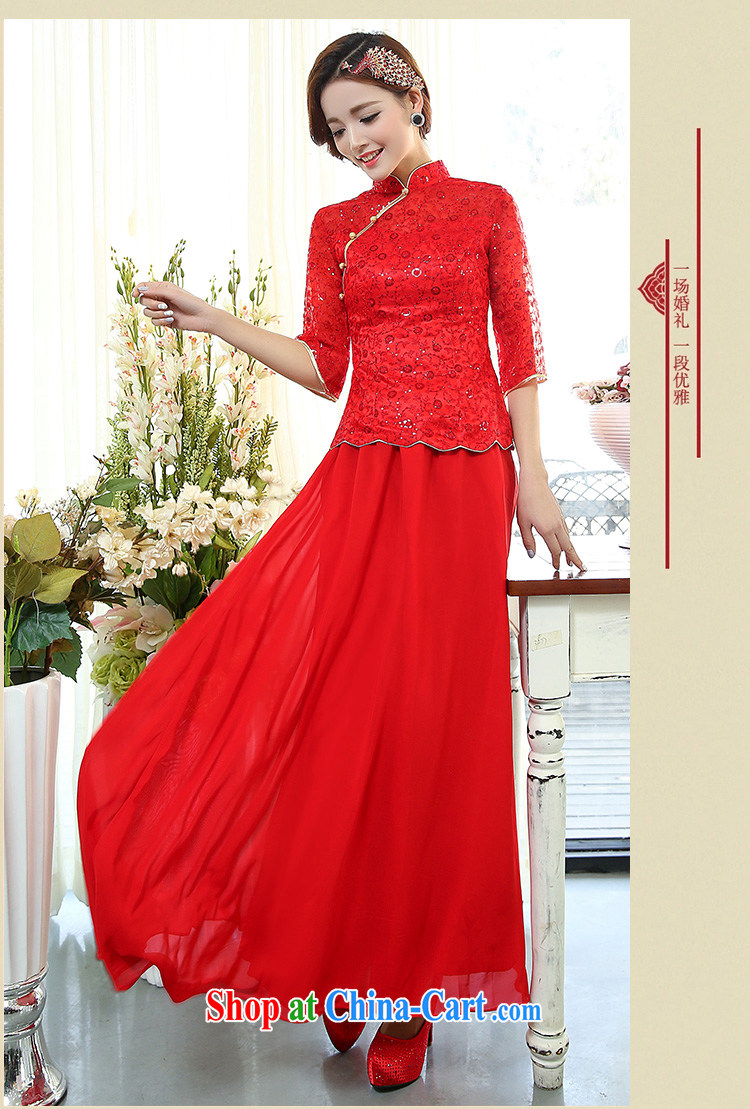 She won a 2015 new Korean fashion 100 ground embroidery stitching and elegant, for wedding dress two-piece female 1505 331 1505 red 331 3 XL pictures, price, brand platters! Elections are good character, the national distribution, so why buy now enjoy more preferential! Health