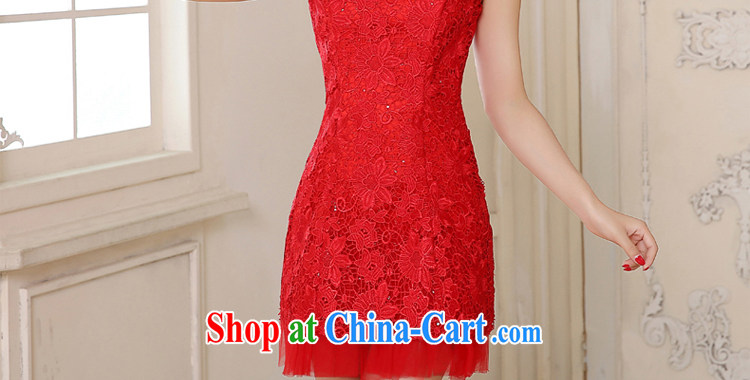 Honey, bride 2015 new lace bridal dresses, short Korean red shoulders wedding toast serving short crowsfoot small dress red XXL pictures, price, brand platters! Elections are good character, the national distribution, so why buy now enjoy more preferential! Health