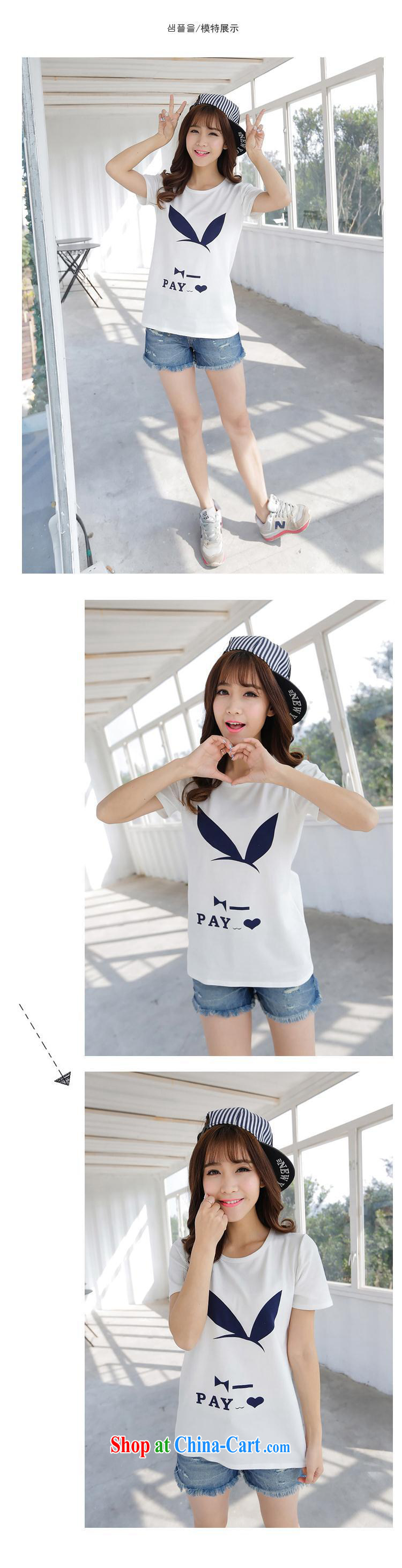 Summer 2015 Korean short-sleeved shirt T students sister boudoir honey short-sleeve dress shirt loose the code summer black are code pictures, price, brand platters! Elections are good character, the national distribution, so why buy now enjoy more preferential! Health