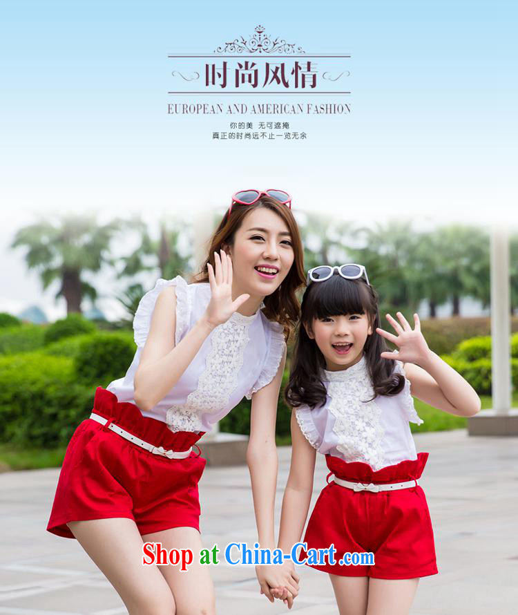 A new parent-child with mother and daughter package summer shirts shorts casual Korean lady sweet () red baby 7 pictures, price, brand platters! Elections are good character, the national distribution, so why buy now enjoy more preferential! Health