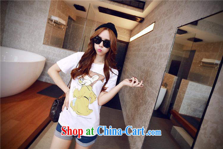 2015 spring and summer new Goblin elderly card loose cotton short-sleeved T-shirt Korean female black XL pictures, price, brand platters! Elections are good character, the national distribution, so why buy now enjoy more preferential! Health