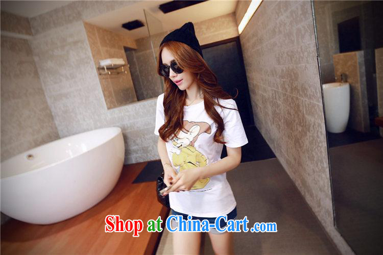 2015 spring and summer new Goblin elderly card loose cotton short-sleeved T-shirt Korean female black XL pictures, price, brand platters! Elections are good character, the national distribution, so why buy now enjoy more preferential! Health
