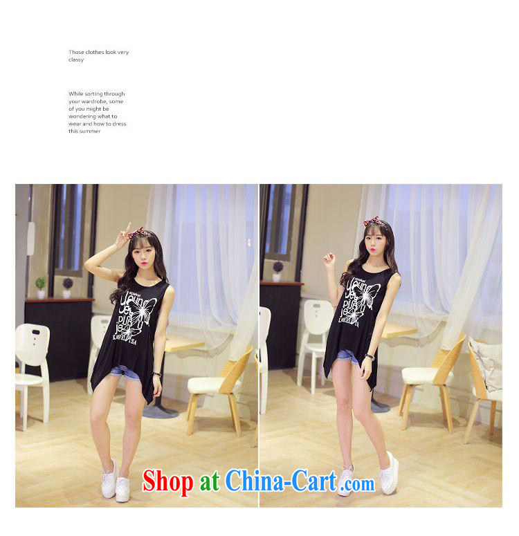 Summer 2015 new sleeveless leisure does not rule out the T-shirt Han version loose letter stamp T-shirt girl picture color black are code pictures, price, brand platters! Elections are good character, the national distribution, so why buy now enjoy more preferential! Health