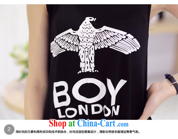 Summer 2015 New Women, long T pension Korean sleeveless loose cotton letter stamp small fresh T-shirt picture color black are code pictures, price, brand platters! Elections are good character, the national distribution, so why buy now enjoy more preferential! Health