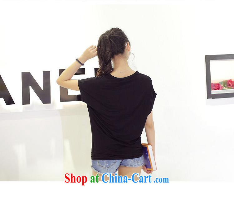 Summer 2015 new centers in Europe and America MM stamp letters loose cotton short-sleeved larger female T shirt blue large numbers are code pictures, price, brand platters! Elections are good character, the national distribution, so why buy now enjoy more preferential! Health