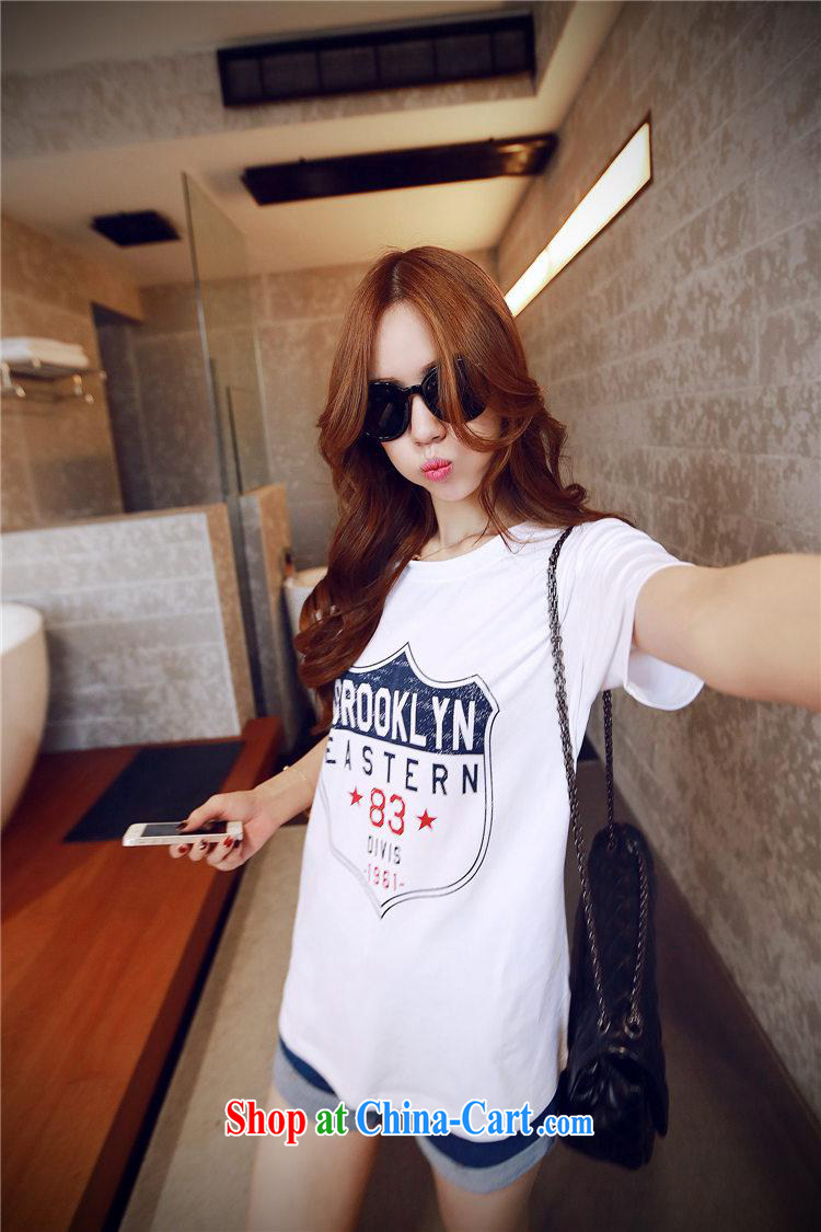 2015 spring and summer new 83 shields card stamp loose short-sleeve Korean cotton female T pension white XL pictures, price, brand platters! Elections are good character, the national distribution, so why buy now enjoy more preferential! Health