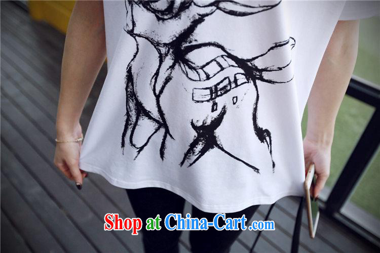 2015 spring and summer new cute little deer cotton loose short-sleeve girls T-shirt Korean female white XL pictures, price, brand platters! Elections are good character, the national distribution, so why buy now enjoy more preferential! Health