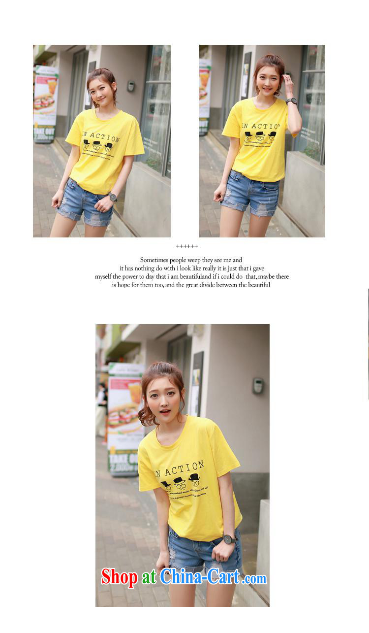 2015 summer edition Korea beauty graphics thin loose cotton short-sleeved students teenage T shirts, long wave, pink XXL pictures, price, brand platters! Elections are good character, the national distribution, so why buy now enjoy more preferential! Health