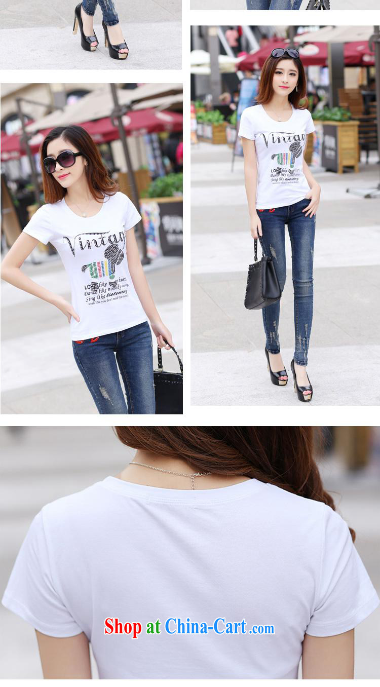 Korean edition 2015 summer new stylish English stamp female small shirts beauty graphics thin short-sleeved shirt T pale yellow XL pictures, price, brand platters! Elections are good character, the national distribution, so why buy now enjoy more preferential! Health