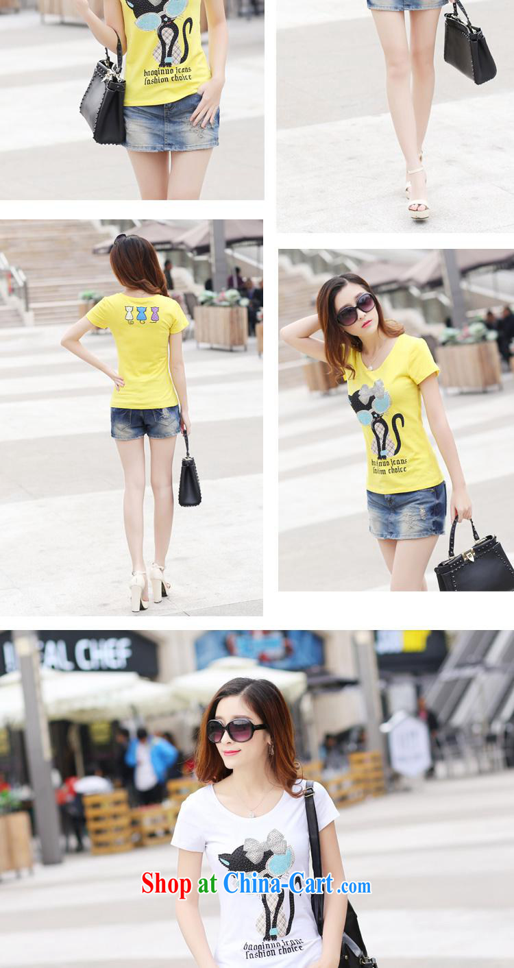 2015 spring and summer new t-shirt short, Korean girls short sleeve T-shirts solid middle and high school students T shirts small shirts summer white XL pictures, price, brand platters! Elections are good character, the national distribution, so why buy now enjoy more preferential! Health