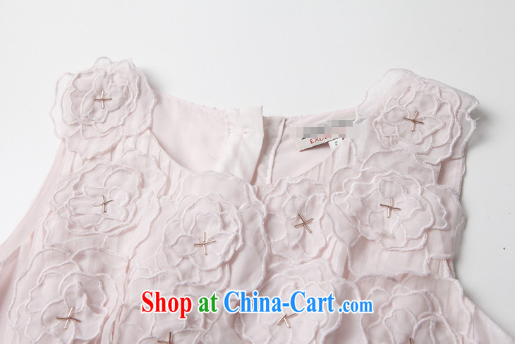 The poetry film 2015 spring and summer new women in Europe and with the knowledge of elegant embroidery flowers nails Pearl embroidery small dress sleeveless dresses pink L pictures, price, brand platters! Elections are good character, the national distribution, so why buy now enjoy more preferential! Health