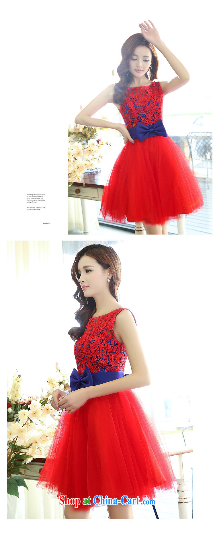 Read and the Sau 2015 spring new minimalist-waist lace stylish wedding day dress dress dress 1521 A red with blue XL pictures, price, brand platters! Elections are good character, the national distribution, so why buy now enjoy more preferential! Health