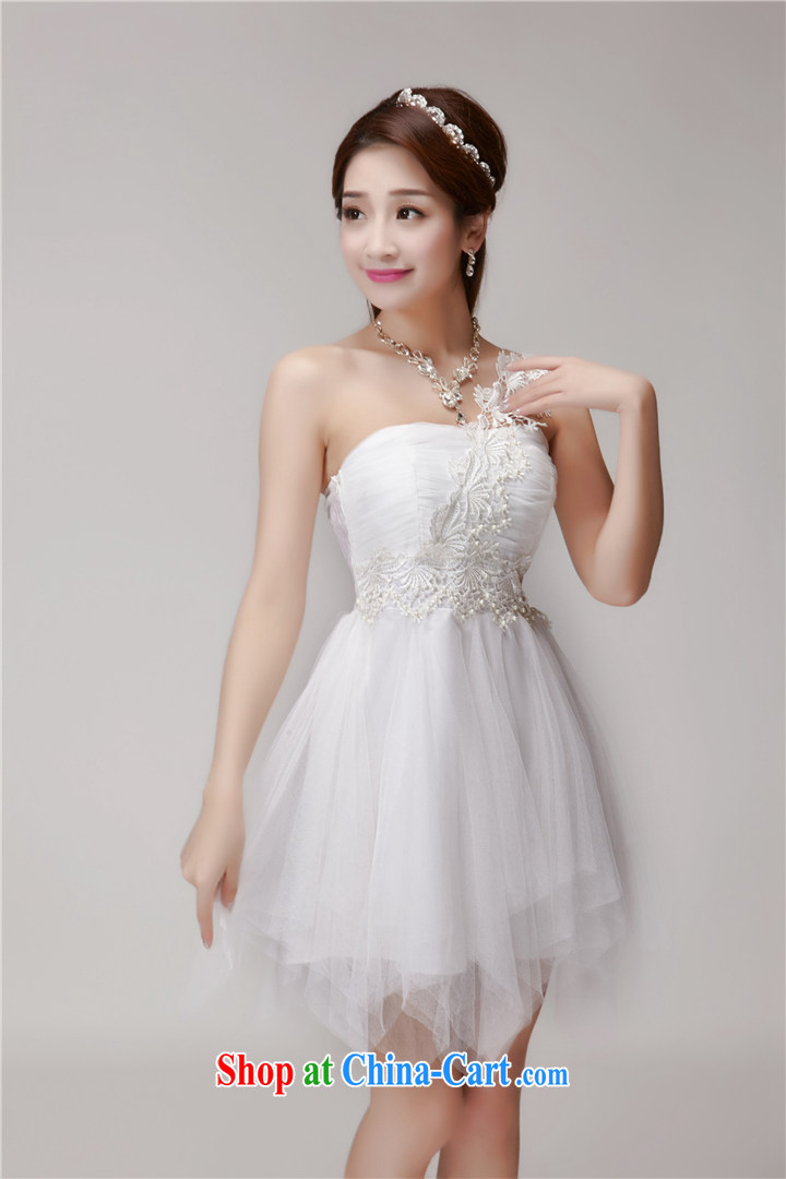Korean honey Julia 2015 New staple Pearl bridesmaid clothing and sisters short skirts, bare chest banquet dress summer 9883 DR white are code pictures, price, brand platters! Elections are good character, the national distribution, so why buy now enjoy more preferential! Health