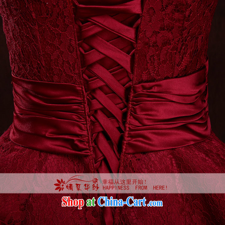 The china yarn bows serving short, wine red wiped his chest small dress bridal wedding dress spring bridesmaid dress in 2015 new deep red. size does not accept return pictures, price, brand platters! Elections are good character, the national distribution, so why buy now enjoy more preferential! Health