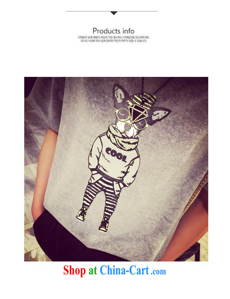 2015 spring and summer new Korean version 100 a cartoon dog stamp short sleeve shirt T female chocolate color code pictures, price, brand platters! Elections are good character, the national distribution, so why buy now enjoy more preferential! Health