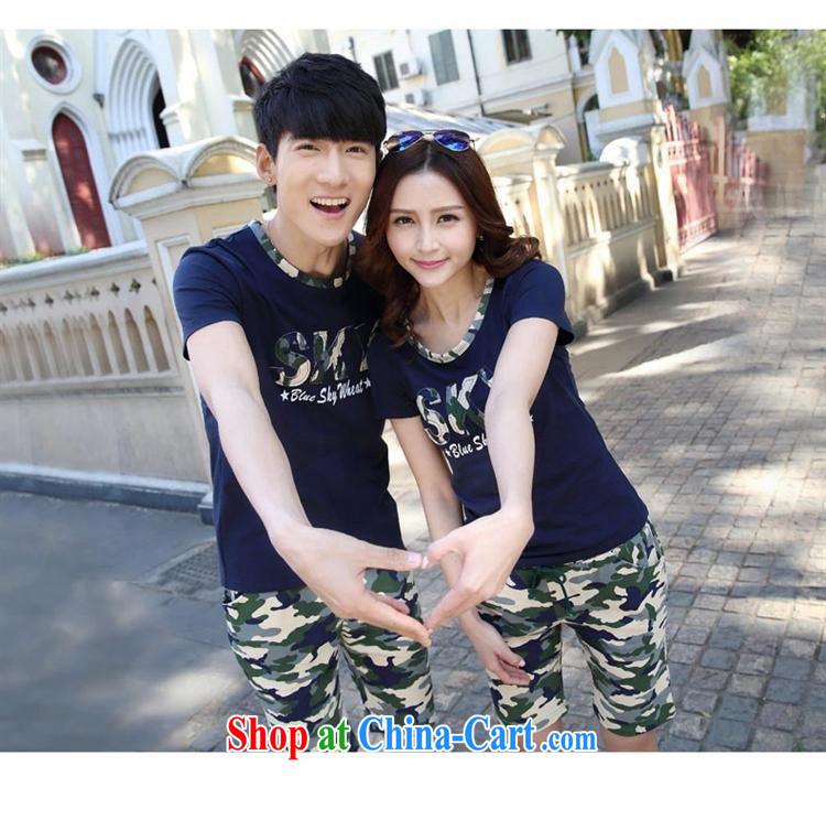 Couples with summer 2015 new couples T pension Korean men and women letter short-sleeved T-shirt shorts couples with gray male XXL pictures, price, brand platters! Elections are good character, the national distribution, so why buy now enjoy more preferential! Health