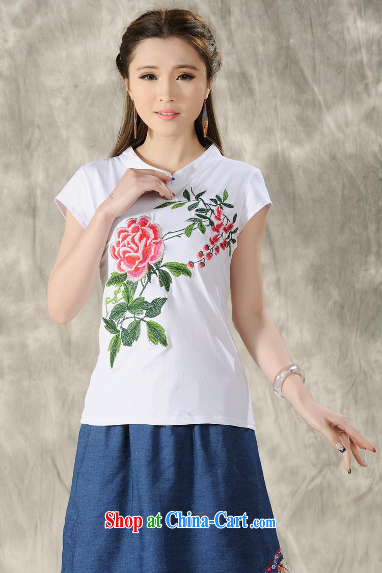 Ladies summer wear new, Retro, for national wind embroidered beauty cotton short-sleeved shirt T 4504 yellow 4 XL pictures, price, brand platters! Elections are good character, the national distribution, so why buy now enjoy more preferential! Health