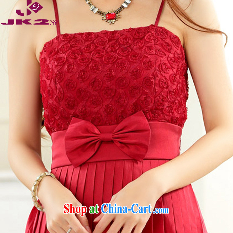 The package mail, Japan, and the ROK straps skirt annual gathering web yarn 100 hem bare shoulders dress sister skirts show high waist graphics thin thick MM larger dresses red XXXL, JK 2. YY, shopping on the Internet