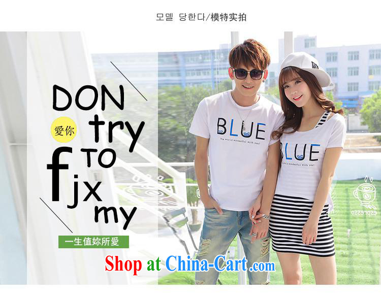 Summer 2015 new couples T pension Korean men and women short-sleeved T shirt, long, two-piece couples with Tibetan cyan female L pictures, price, brand platters! Elections are good character, the national distribution, so why buy now enjoy more preferential! Health
