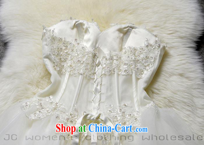 2015 New Name-yuan style bridal bridesmaid hosted a reception Pearl staples the waist graphics thin smears chest dress skirt 122,511 white L pictures, price, brand platters! Elections are good character, the national distribution, so why buy now enjoy more preferential! Health