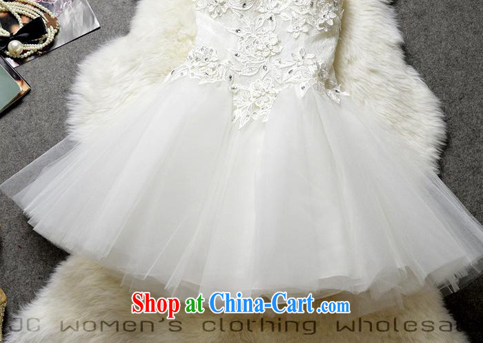 2015 new Korean-style wedding bridal bridesmaid evening hosted a reception chest bare hand made embroidered dress skirt 122,502 white L pictures, price, brand platters! Elections are good character, the national distribution, so why buy now enjoy more preferential! Health