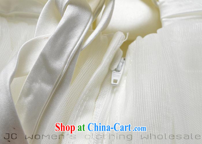 2015 boutique dress European and American name yuan style manually staple drill erase chest Princess skirt stays shaggy dress skirt JC 1299 white XL pictures, price, brand platters! Elections are good character, the national distribution, so why buy now enjoy more preferential! Health