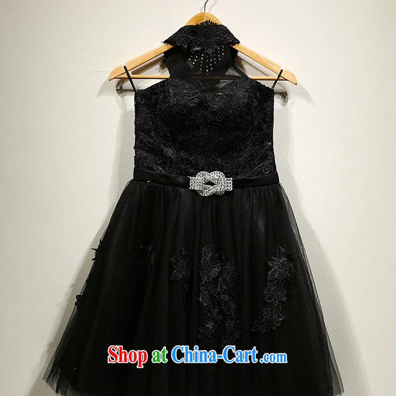 Snow Lotus bridal dresses the dresses show red is also short dress ladies dress summer new qualities and Openwork embroidery lace dress black is also XL, snow Lotus (XUEBAOLIAN), online shopping