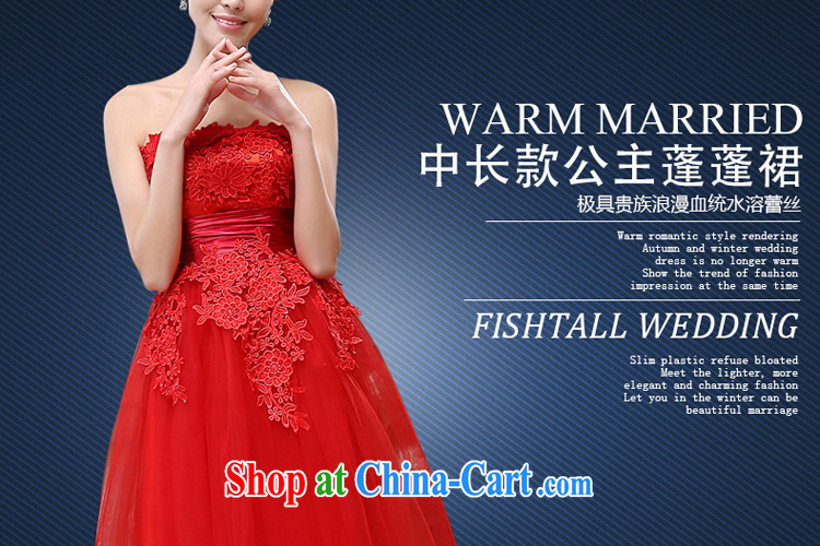 Honey, bride wiped chest wedding dresses new 2015 spring and summer red lace long marriages served toast short evening dress red XL pictures, price, brand platters! Elections are good character, the national distribution, so why buy now enjoy more preferential! Health